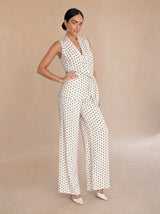Completo gilet pantalone a pois Mirelda