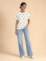 T-shirt over con bassotti Piuma
