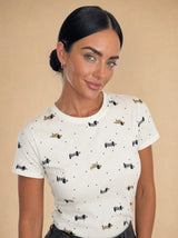 T-shirt over con bassotti Piuma