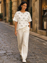 T-shirt bassotti Piuma BEIGE lifestyle