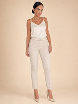 Pantalone regular in cotone Elisia