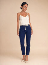 Pantalone regular in cotone Elisia