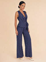 Completo gilet pantalone a pois Mirelda