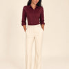Camicia slim in puro cotone con fiocco dietro regolabile Lurea