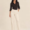 Camicia slim in puro cotone con fiocco dietro regolabile Lurea