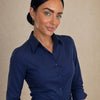 Camicia slim in puro cotone con fiocco dietro regolabile Lurea