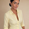 Camicia slim in puro cotone con fiocco dietro regolabile Lurea
