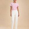 T-shirt con nodi cinesi applicati Loto