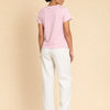 T-shirt con nodi cinesi applicati Loto