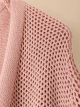 Cardigan in frisé con maniche a tre quarti Melia