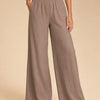 Pantalone puro cotone effetto lino Marevia