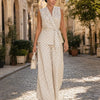Completo gilet pantalone a pois Mirelda