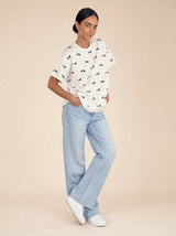 T-shirt over con bassotti Piuma