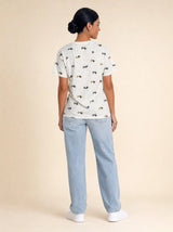 T-shirt over con bassotti Piuma