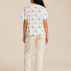 T-shirt bassotti Piuma BEIGE back