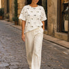 T-shirt bassotti Piuma BEIGE lifestyle