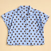 Camicia smanicata a pois in cotone Tonda