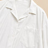 Camicia lunga big size in piqué con taschino, più lunga dietro Althena