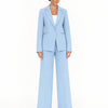 Completo tailleur elegante premium giacca e pantalone palazzo Levantia