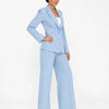 Completo tailleur elegante premium giacca e pantalone palazzo Levantia