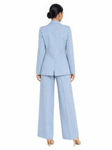 Completo tailleur elegante premium giacca e pantalone palazzo Levantia