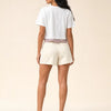 T-shirt con ricami ciliegie e bordo ondulato Ceriselle