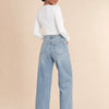 Jeans a palazzo ricoperti di brillantini Luméa