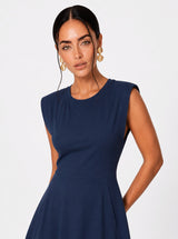 Abito in tencel smanicato con tasche laterali Brezza