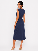 Abito in tencel smanicato con tasche laterali Brezza