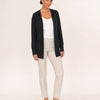 Cardigan lungo in frisé con cappuccio e tasche Livia