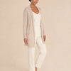 Cardigan lungo in frisé con cappuccio e tasche Livia