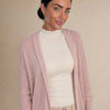 Cardigan lungo in frisé con cappuccio e tasche Livia