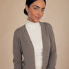 Cardigan lungo in frisé con cappuccio e tasche Livia