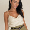 Gonna midi assimetrica con cintura Elisia