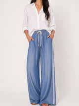 Jeans Palazzo Morbido con Coulisse
