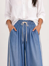 Jeans Palazzo Morbido con Coulisse