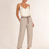 Pantalone misto lino baggy fit Marea TESTA DI MORO - fronte