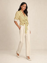 Camicia a nodo regolabile a pois Amelie