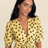 Camicia a nodo regolabile a pois Amelie