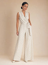 Completo gilet pantalone a pois Mirelda