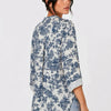 Camicia in puro cotone effetto stropicciato stampa cittadina Skyline