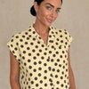 Camicia smanicata a pois in cotone Tonda
