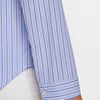 Camicia collo alla coreana a righe Levante