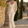Cardigan lungo in frisé con cappuccio e tasche Livia