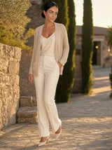 Cardigan lungo in frisé con cappuccio e tasche Livia