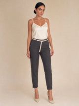 Pantalone regular in cotone Elisia
