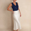 Canotta in viscosa lurex con pizzo Dafne