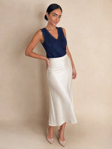 Canotta in viscosa lurex con pizzo Dafne