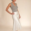 Canotta in viscosa lurex con pizzo Dafne