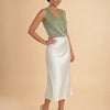 Canotta in viscosa lurex con pizzo Dafne